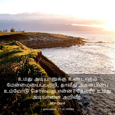 Picture 03 - 1 நாளாகமம் 17:18 TAMIRV - உமது அடியானுக்கு - Bible Verse Picture