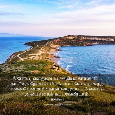 Picture 03 - 1 நாளாகமம் 17:4 TAMIRV - நீ போய், என்னுடைய - Bible Verse Picture