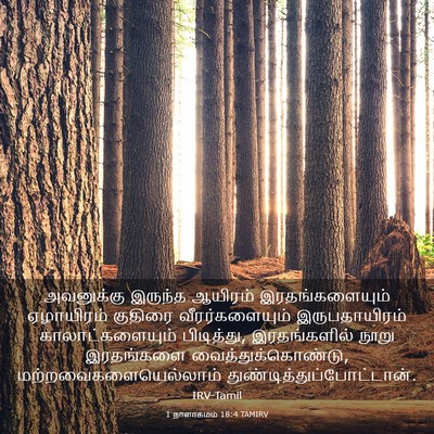 Picture 03 - 1 நாளாகமம் 18:4 TAMIRV - அவனுக்கு இருந்த - Bible Verse Picture