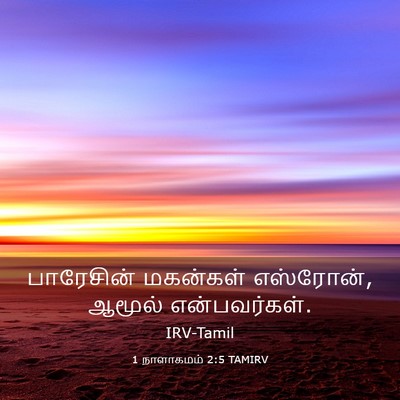 Picture 03 - 1 நாளாகமம் 2:5 TAMIRV - பாரேசின் மகன்கள் - Bible Verse Picture