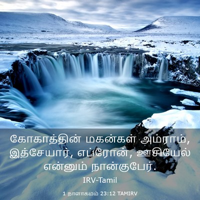 Picture 03 - 1 நாளாகமம் 23:12 TAMIRV - கோகாத்தின் - Bible Verse Picture