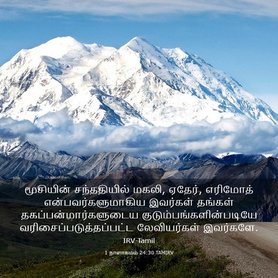 Picture 03 - 1 நாளாகமம் 24:30 TAMIRV - மூசியின் - Bible Verse Picture