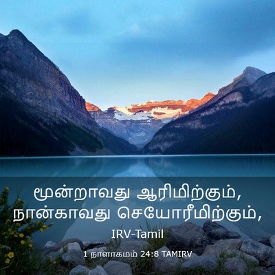 Picture 03 - 1 நாளாகமம் 24:8 TAMIRV - மூன்றாவது - Bible Verse Picture