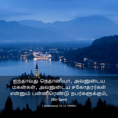Picture 03 - 1 நாளாகமம் 25:12 TAMIRV - ஐந்தாவது - Bible Verse Picture