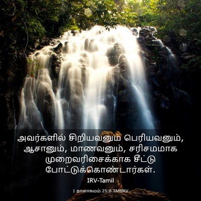 Picture 03 - 1 நாளாகமம் 25:8 TAMIRV - அவர்களில் - Bible Verse Picture