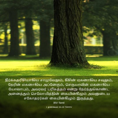 Picture 03 - 1 நாளாகமம் 26:28 TAMIRV -  - Bible Verse Picture
