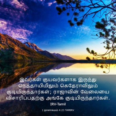 Picture 03 - 1 நாளாகமம் 4:23 TAMIRV - இவர்கள் - Bible Verse Picture
