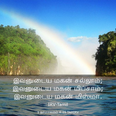 Picture 03 - 1 நாளாகமம் 4:25 TAMIRV - இவனுடைய மகன் - Bible Verse Picture