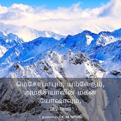 Picture 03 - 1 நாளாகமம் 4:34 TAMIRV - மெசோபாபும், - Bible Verse Picture