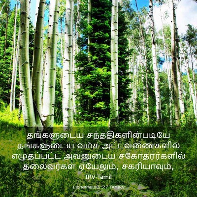 Picture 03 - 1 நாளாகமம் 5:7 TAMIRV - தங்களுடைய - Bible Verse Picture