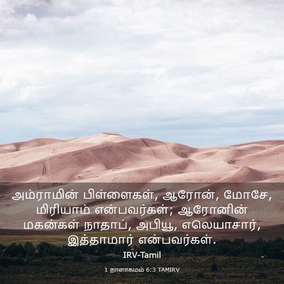 Picture 03 - 1 நாளாகமம் 6:3 TAMIRV - அம்ராமின் - Bible Verse Picture