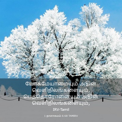 Picture 03 - 1 நாளாகமம் 6:68 TAMIRV - யோக்மேயாமையும் - Bible Verse Picture