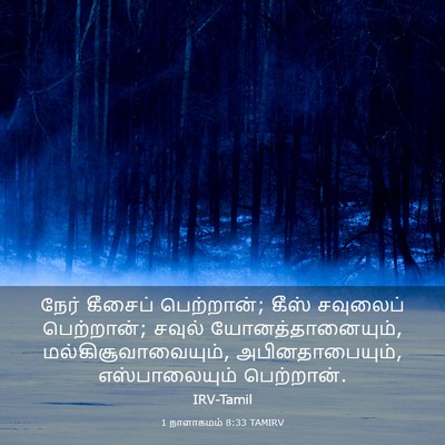 Picture 03 - 1 நாளாகமம் 8:33 TAMIRV - நேர் கீசைப் - Bible Verse Picture