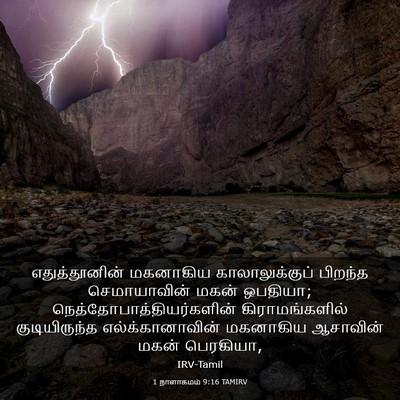 Picture 03 - 1 நாளாகமம் 9:16 TAMIRV - எதுத்தூனின் - Bible Verse Picture