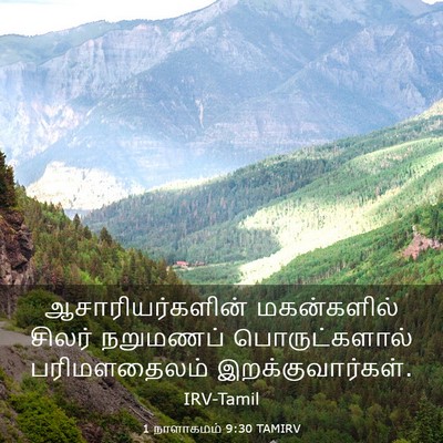 Picture 03 - 1 நாளாகமம் 9:30 TAMIRV - ஆசாரியர்களின் - Bible Verse Picture