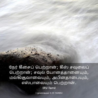 Picture 03 - 1 நாளாகமம் 9:39 TAMIRV - நேர் கீசைப் - Bible Verse Picture