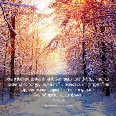 Picture 03 - 2 இராஜாக்கள் 11:20 TAMIRV - தேசத்தின் மக்கள் - Bible Verse Picture