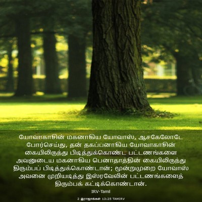 Picture 03 - 2 இராஜாக்கள் 13:25 TAMIRV - யோவாகாசின் - Bible Verse Picture