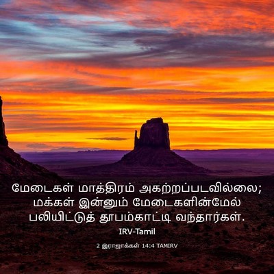 Picture 03 - 2 இராஜாக்கள் 14:4 TAMIRV - மேடைகள் மாத்திரம் - Bible Verse Picture