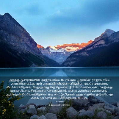 Picture 03 - 2 இராஜாக்கள் 14:9 TAMIRV - அதற்கு இஸ்ரவேலின் - Bible Verse Picture
