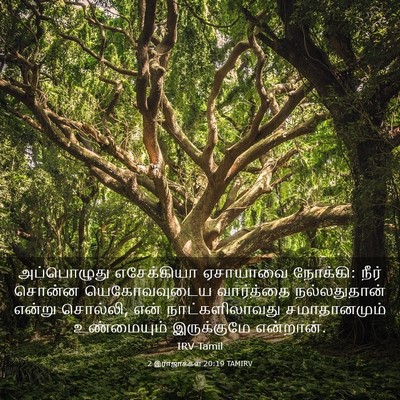 Picture 03 - 2 இராஜாக்கள் 20:19 TAMIRV - அப்பொழுது - Bible Verse Picture