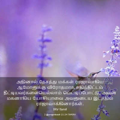 Picture 03 - 2 இராஜாக்கள் 21:24 TAMIRV - அதினால் தேசத்து - Bible Verse Picture