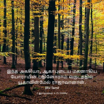 Picture 03 - 2 இராஜாக்கள் 9:29 TAMIRV - இந்த அகசியா, - Bible Verse Picture