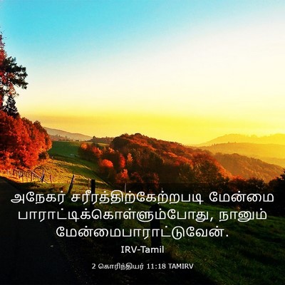 Picture 03 - 2 கொரிந்தியர் 11:18 TAMIRV - அநேகர் - Bible Verse Picture