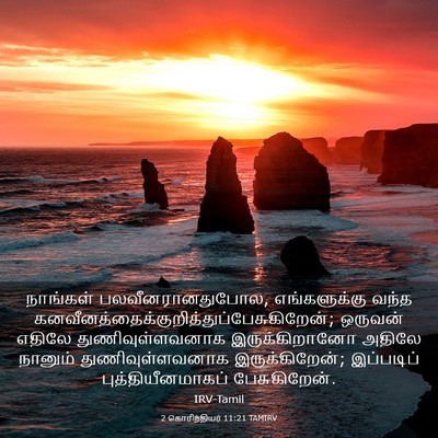 Picture 03 - 2 கொரிந்தியர் 11:21 TAMIRV - நாங்கள் - Bible Verse Picture