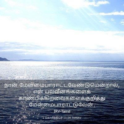 Picture 03 - 2 கொரிந்தியர் 11:30 TAMIRV - நான் - Bible Verse Picture