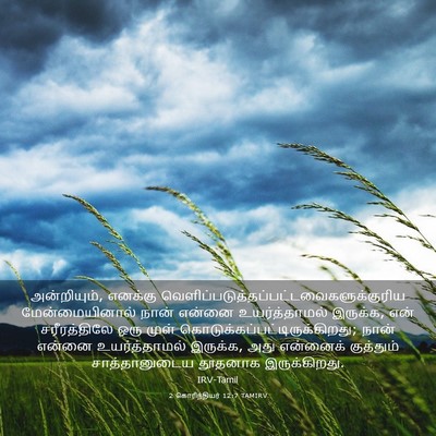 Picture 03 - 2 கொரிந்தியர் 12:7 TAMIRV - அன்றியும், எனக்கு - Bible Verse Picture