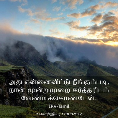Picture 03 - 2 கொரிந்தியர் 12:8 TAMIRV - அது என்னைவிட்டு - Bible Verse Picture