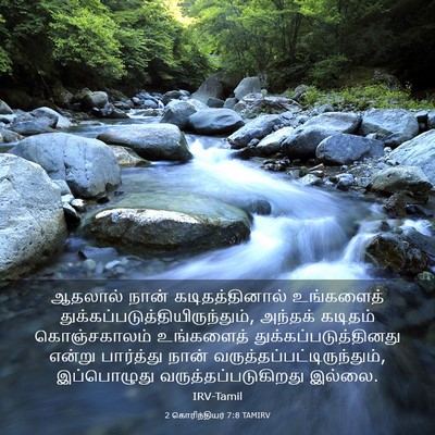 Picture 03 - 2 கொரிந்தியர் 7:8 TAMIRV - ஆதலால் நான் - Bible Verse Picture