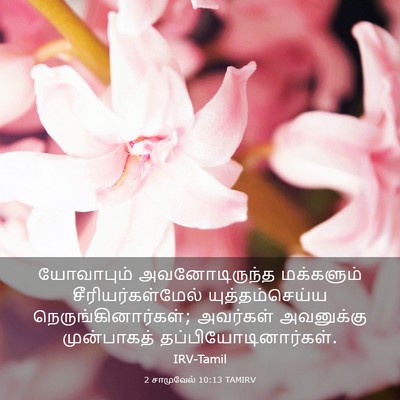 Picture 03 - 2 சாமுவேல் 10:13 TAMIRV - யோவாபும் - Bible Verse Picture
