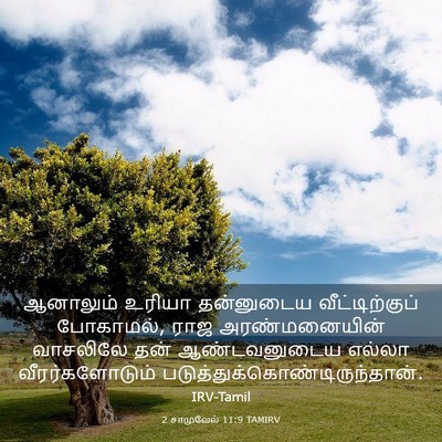 Picture 03 - 2 சாமுவேல் 11:9 TAMIRV - ஆனாலும் உரியா - Bible Verse Picture