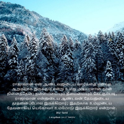 Picture 03 - 2 சாமுவேல் 14:17 TAMIRV - ராஜாவான என் - Bible Verse Picture