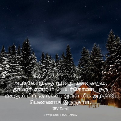 Picture 03 - 2 சாமுவேல் 14:27 TAMIRV - அப்சலோமுக்கு - Bible Verse Picture