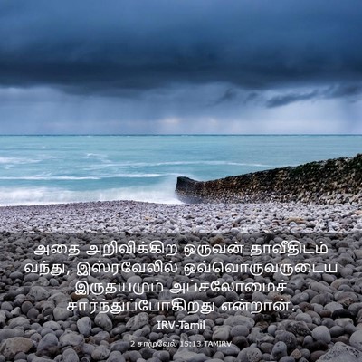 Picture 03 - 2 சாமுவேல் 15:13 TAMIRV - அதை அறிவிக்கிற - Bible Verse Picture