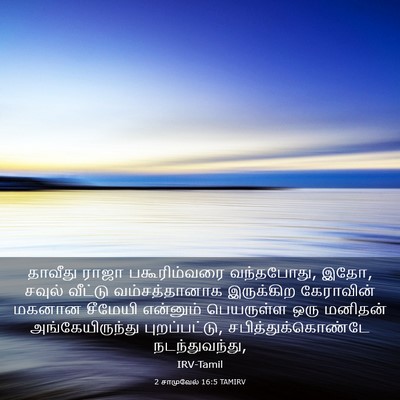 Picture 03 - 2 சாமுவேல் 16:5 TAMIRV - தாவீது ராஜா - Bible Verse Picture