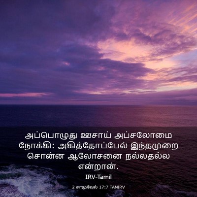 Picture 03 - 2 சாமுவேல் 17:7 TAMIRV - அப்பொழுது ஊசாய் - Bible Verse Picture