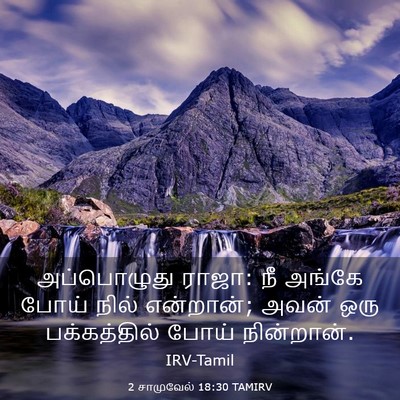 Picture 03 - 2 சாமுவேல் 18:30 TAMIRV - அப்பொழுது ராஜா: நீ - Bible Verse Picture