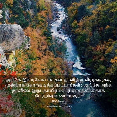 Picture 03 - 2 சாமுவேல் 18:7 TAMIRV - அங்கே இஸ்ரவேல் - Bible Verse Picture
