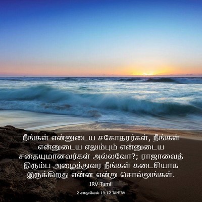 Picture 03 - 2 சாமுவேல் 19:12 TAMIRV - நீங்கள் என்னுடைய - Bible Verse Picture