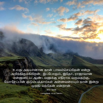 Picture 03 - 2 சாமுவேல் 19:20 TAMIRV - உமது அடியானான - Bible Verse Picture