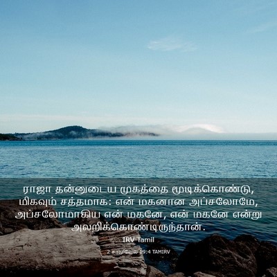 Picture 03 - 2 சாமுவேல் 19:4 TAMIRV - ராஜா தன்னுடைய - Bible Verse Picture