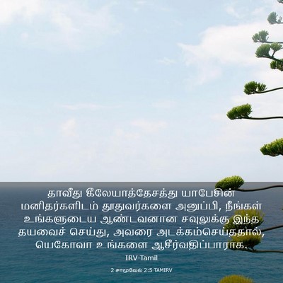 Picture 03 - 2 சாமுவேல் 2:5 TAMIRV - தாவீது - Bible Verse Picture