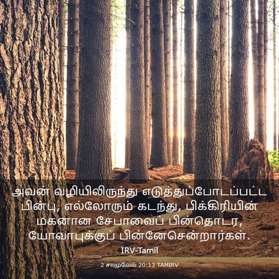 Picture 03 - 2 சாமுவேல் 20:13 TAMIRV - அவன் - Bible Verse Picture