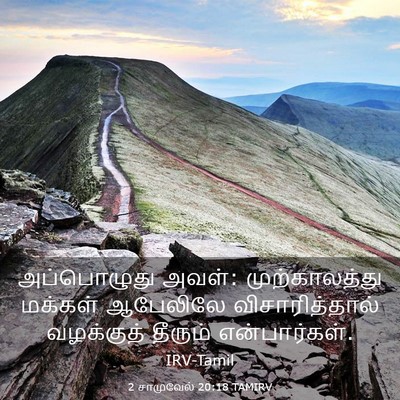 Picture 03 - 2 சாமுவேல் 20:18 TAMIRV - அப்பொழுது அவள்: - Bible Verse Picture
