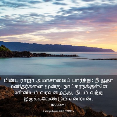 Picture 03 - 2 சாமுவேல் 20:4 TAMIRV - பின்பு ராஜா - Bible Verse Picture