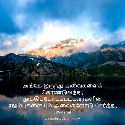 Picture 03 - 2 சாமுவேல் 21:13 TAMIRV - அங்கே இருந்து - Bible Verse Picture